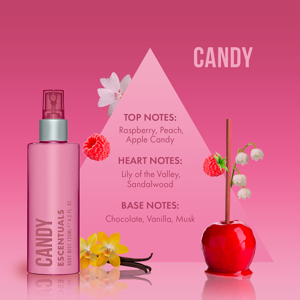 Brume Corps Escentuals Candy - Petit Format 125ml