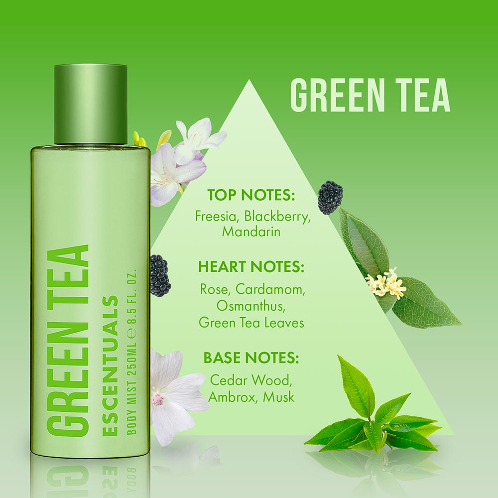 Brume Corps Escentuals Thé Vert - Grand Format 250ml