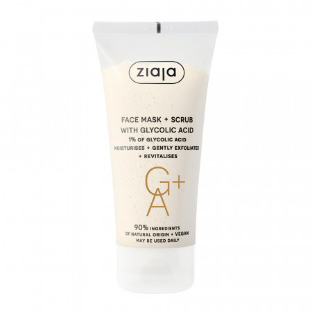 2 en 1 Gommage & Masque Visage à l'Acide Glycolique 