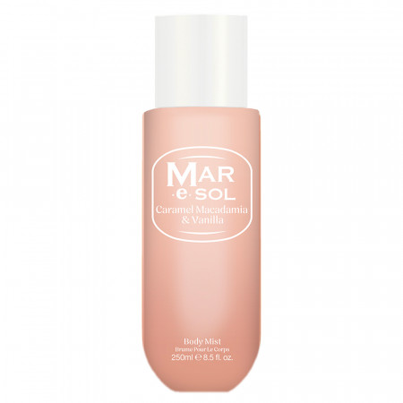 Brume Corporelle Mar e Sol Caramel, Noix de Macadamia, Chocolat Blanc - 250ml 