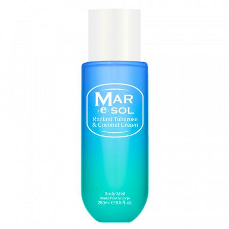 Brume Corporelle Mar e Sol Crème de Coco, Fleurs Blanches, Ambre Vanillé - 250ml 