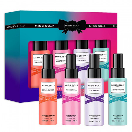 Coffret 4 Mini Brumes Parfumées Miss So Méditerranée 50ml 