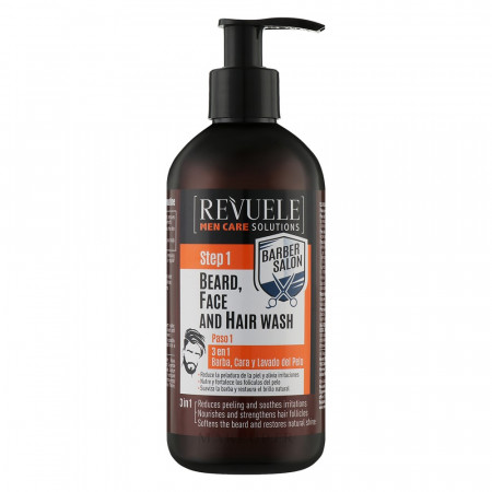 Gel Lavant 3-en-1 Barbe, Visage et Cheveux *Barber Salon* - 300ml 