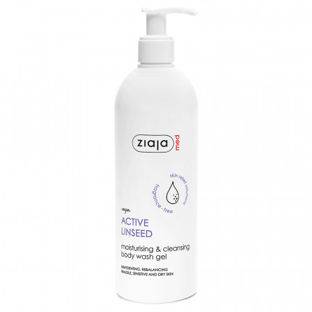Gel Lavant Corps Hydratant & Nettoyant aux Graines de Lin*Dermo Solution* 