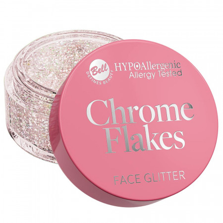 Gel Paillettes Hypoallergénique Visage & Yeux Chrome Flakes 