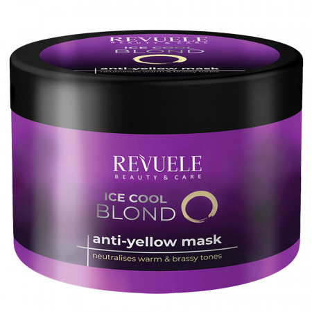 Masque Cheveux Anti Reflets Jaune Blond Polaire - Maxi format 500ml 