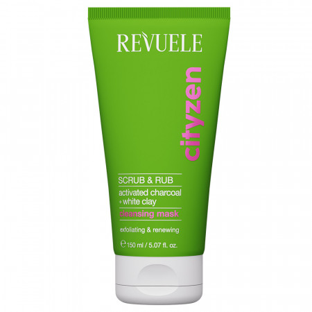 Masque Exfoliant & Purifiant au Charbon & Argile Blanche 