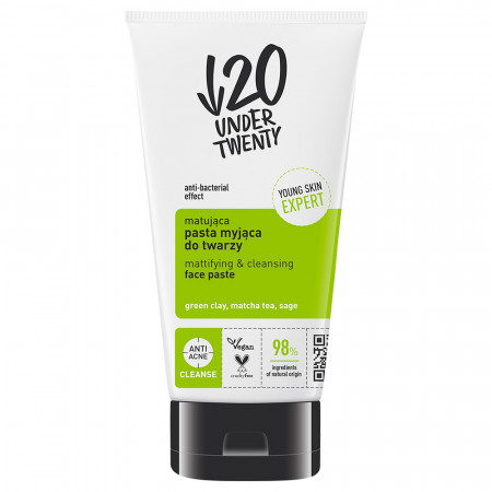 Nettoyant Visage Matifiant à l'Argile Verte Régulateur de Sébum 