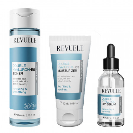 Rituel Visage Hydratant Anti-âge à l'Acide Hyaluronique & Vitamine B5 
