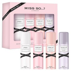Coffret 4 Mini Brumes Parfumées Miss So 50ml