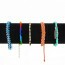 Lot de 5 Bracelets Multicolores Pendentif Plume