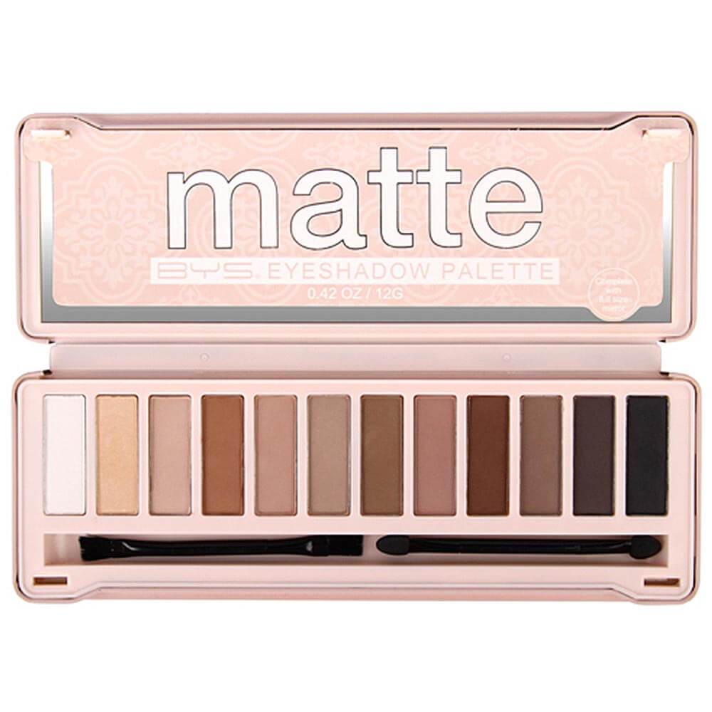 Palette 12 Fards Nude Mat Finish sur BYS Maquillage